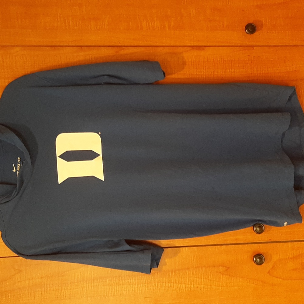 Nike Duke Basketball Short Sleeve Hoodie Size Large